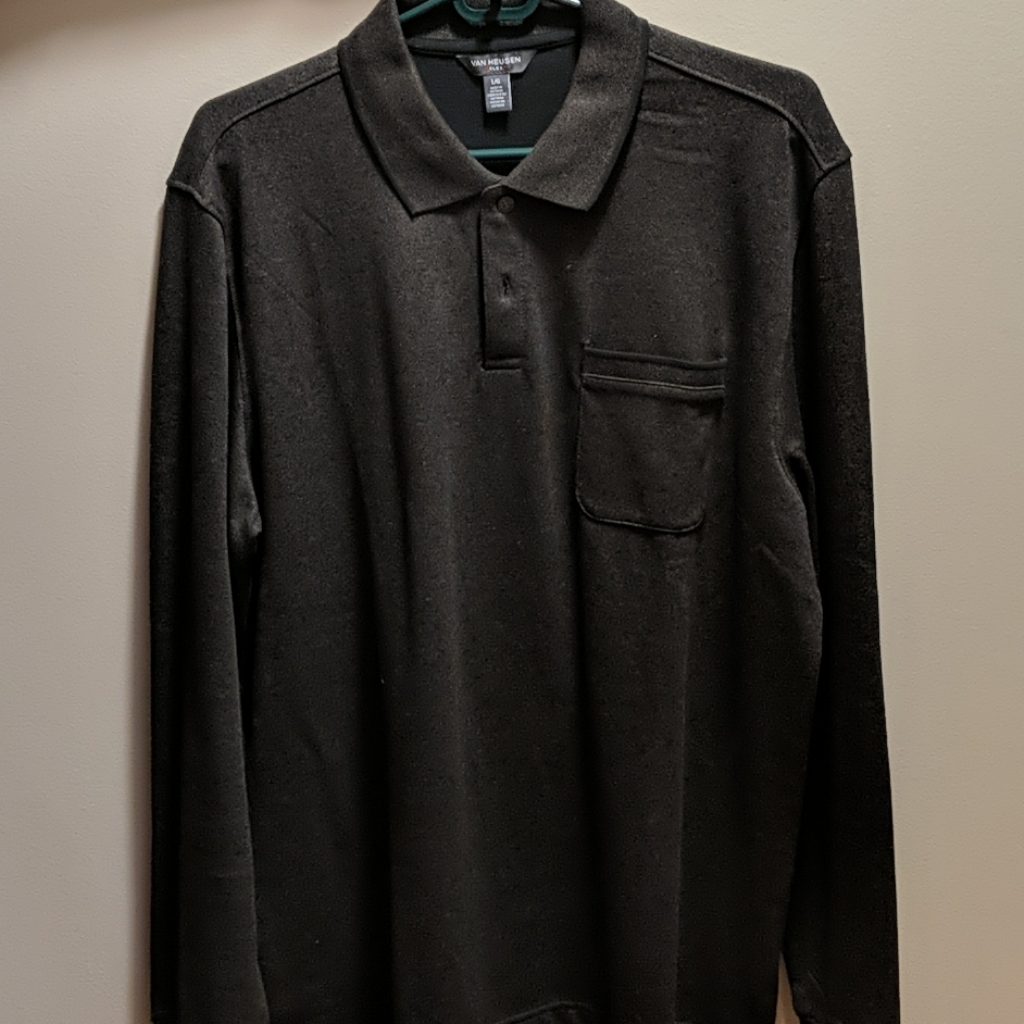 Van Heusen Partial Button Up